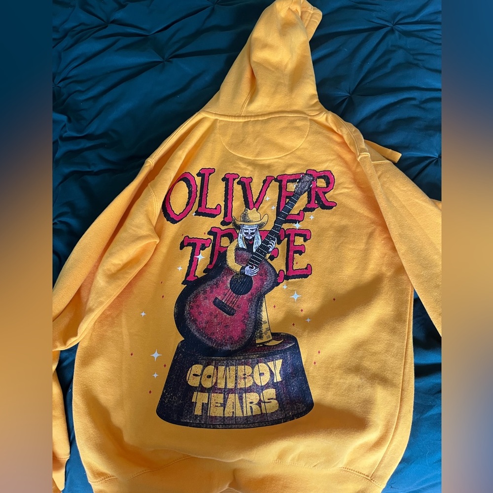 Oliver tree “Cowboy Tears” merch hoodie | size medium men’s never worn